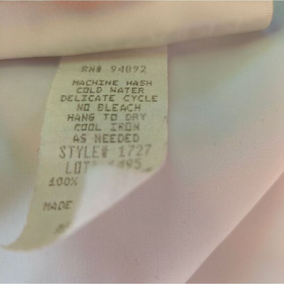 Vintage Brenda Goode '80s Full Zip Light Weight Ruffle Hem Windbreaker Jacket M - Picture 8 of 9